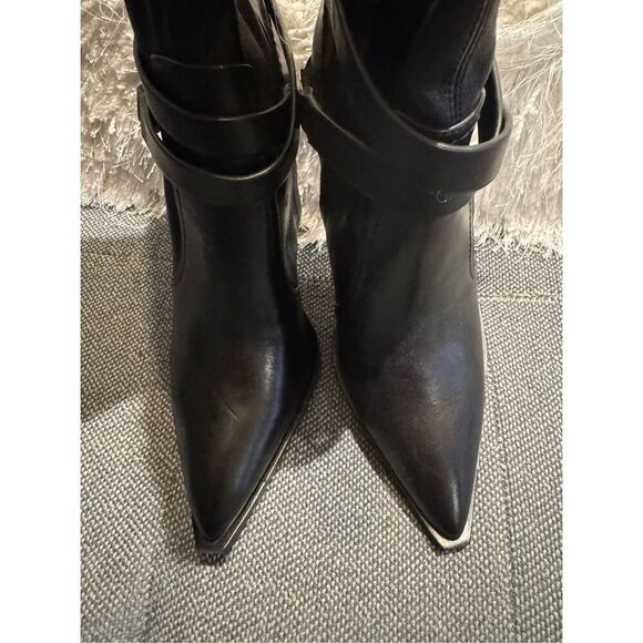 Reiss Hayworth Stiletto High bootie black size 38/ 7.5 new with box - Picture 3 of 14
